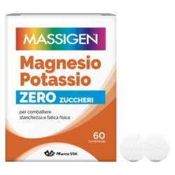 Magnesium and Potassium Massigen Sugar-Free 60 Tablets