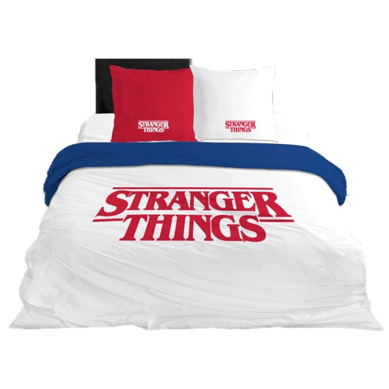 STRANGER THINGS - Parure de lit 240x220cm - Logo '100% Coton'
