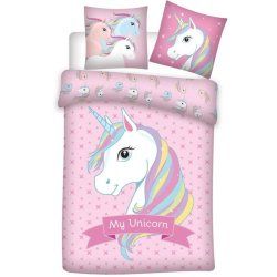 Unicorn microfibre duvet cover bed 90cm