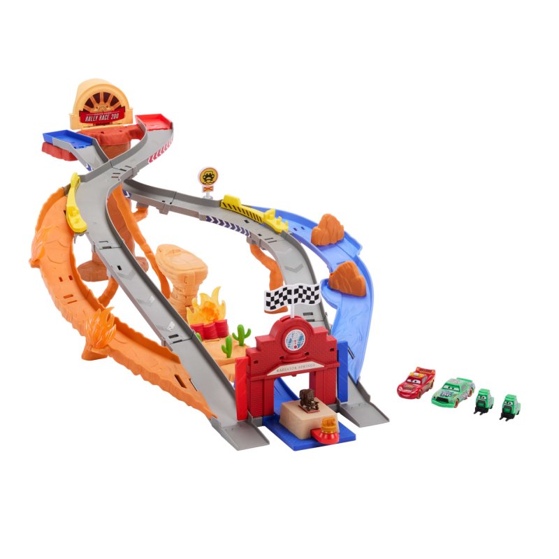 Disney Pixar Cars Cars – Coffret Piste de Course Rescue Road Course de Radiator Springs