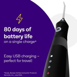 Burst Cordless Water Flosser for Teeth Cleaning and Plaque Removal