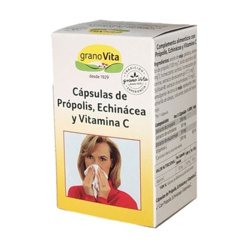 Granovita Cold Protection Propolis Echinacea And Vitamin C 75 Capsules