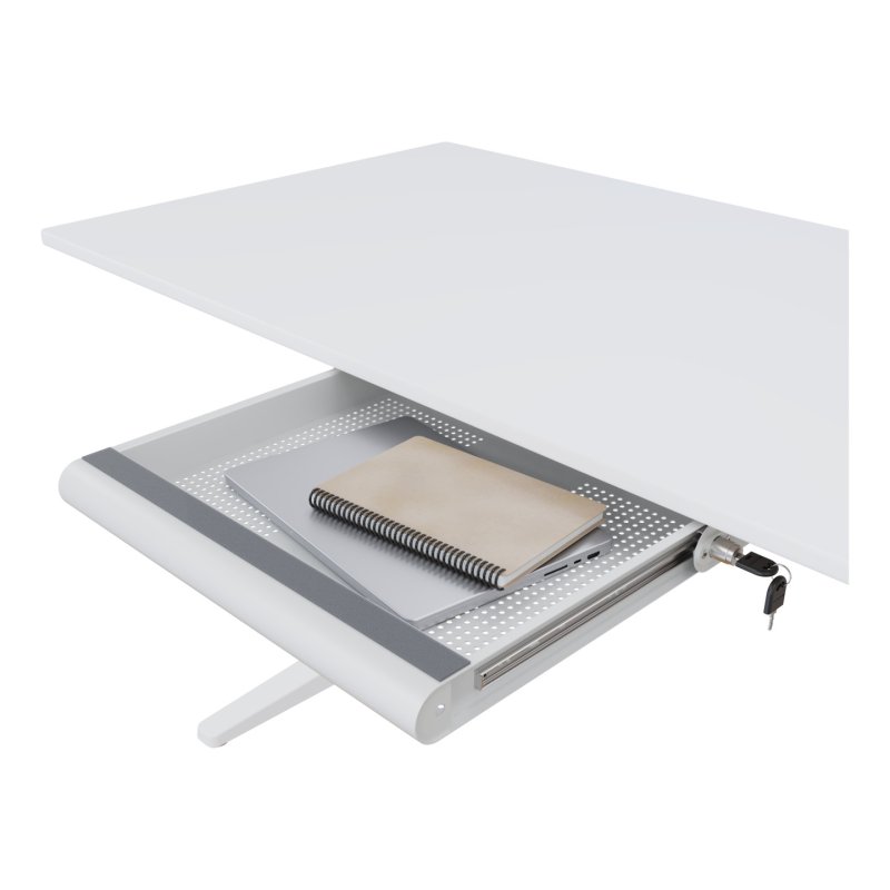 DATAFLEX Addit Tiroir sécurisé 620 Blanc, pour protable et accessoires