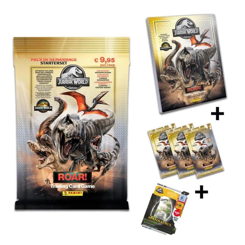 JURASSIC WORLD - Panini Trading cards (1 Binder 3 poch 1 Ed lim.)