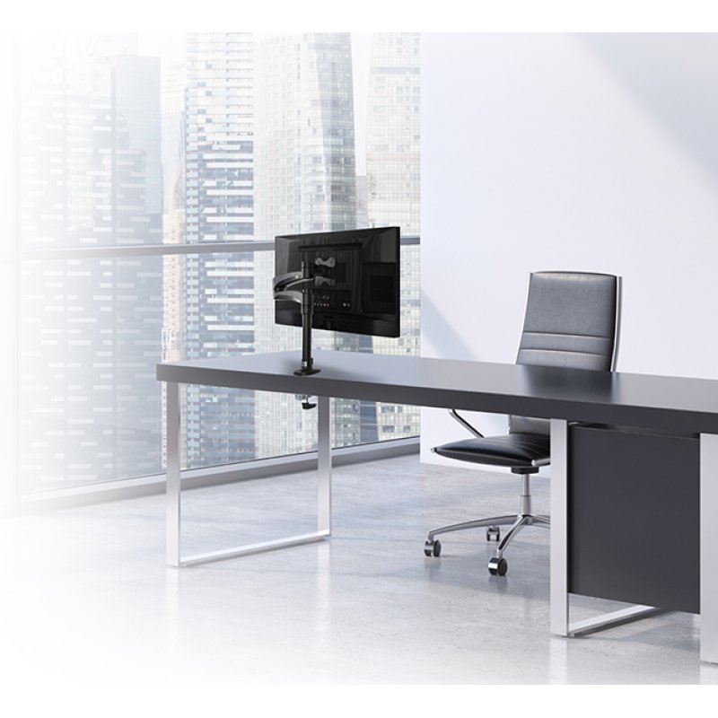 Flat Screen Desk Mount with Double Arm