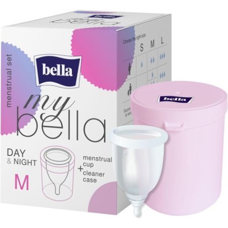 My Bella Menstrual Cup Size M Made of Medical Silicone with Sterilizer
