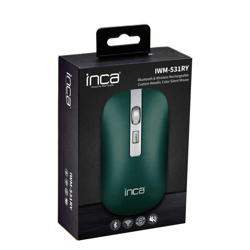 Inca IWM-531RY mouse Office Right-hand Bluetooth Optical 1600 DPI