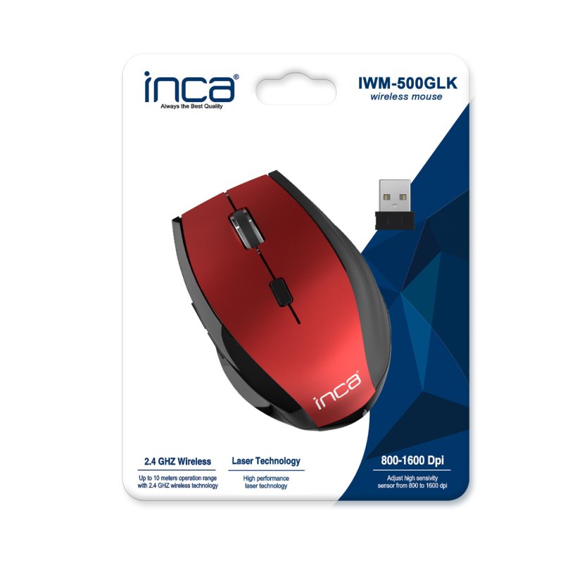 Inca IWM-500GLK souris Bureau RF sans fil