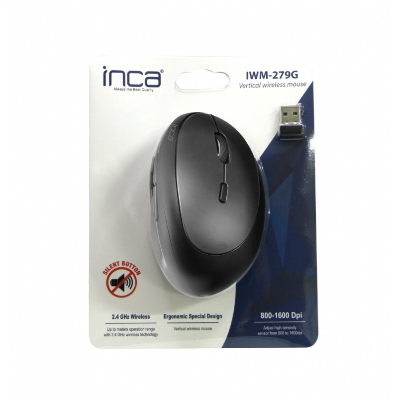 Inca IWM-279G souris Bureau Droitier RF sans fil 1600 DPI