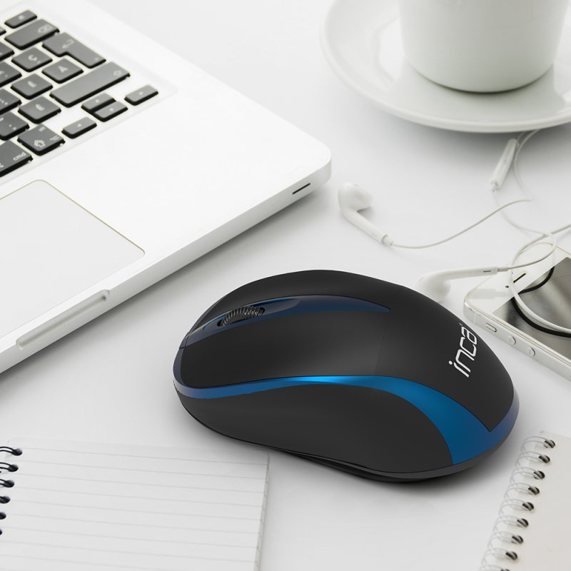 INCA Maus IWM-221RSMV 1000 DPI,Wireless,Nano-USB, Blau 10 m retail
