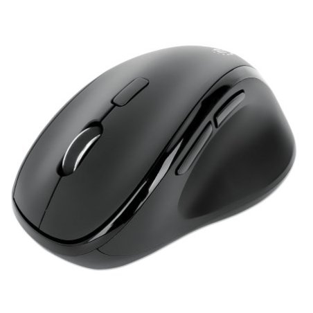 MANHATTAN Ergonomische Funkmaus USB-A/C 6 Tasten Mausrad