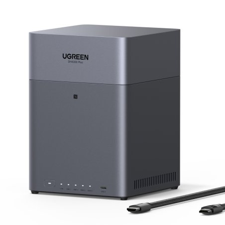 UGREEN NASync DH4300 Plus 4-Bay 120TB NAS 4/4, 1x 2.5GbE, 1x USB-C, 2x USB-A, 8GB RAM