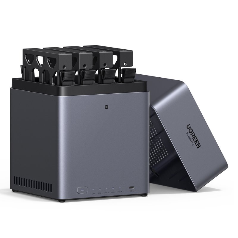 UGREEN NASync DH4300 Plus 4-Bay 120TB NAS 4/4, 1x 2.5GbE, 1x USB-C, 2x USB-A, 8GB RAM