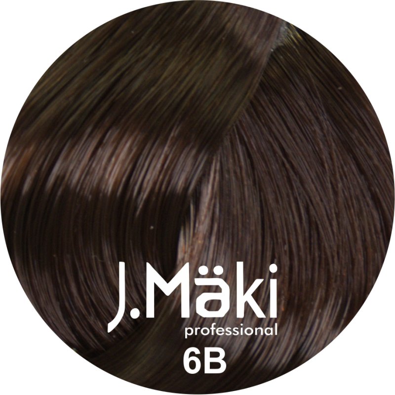 J.Maki Professional, Vopsea permanenta 6B/Blond mocha inchis, 60ml
