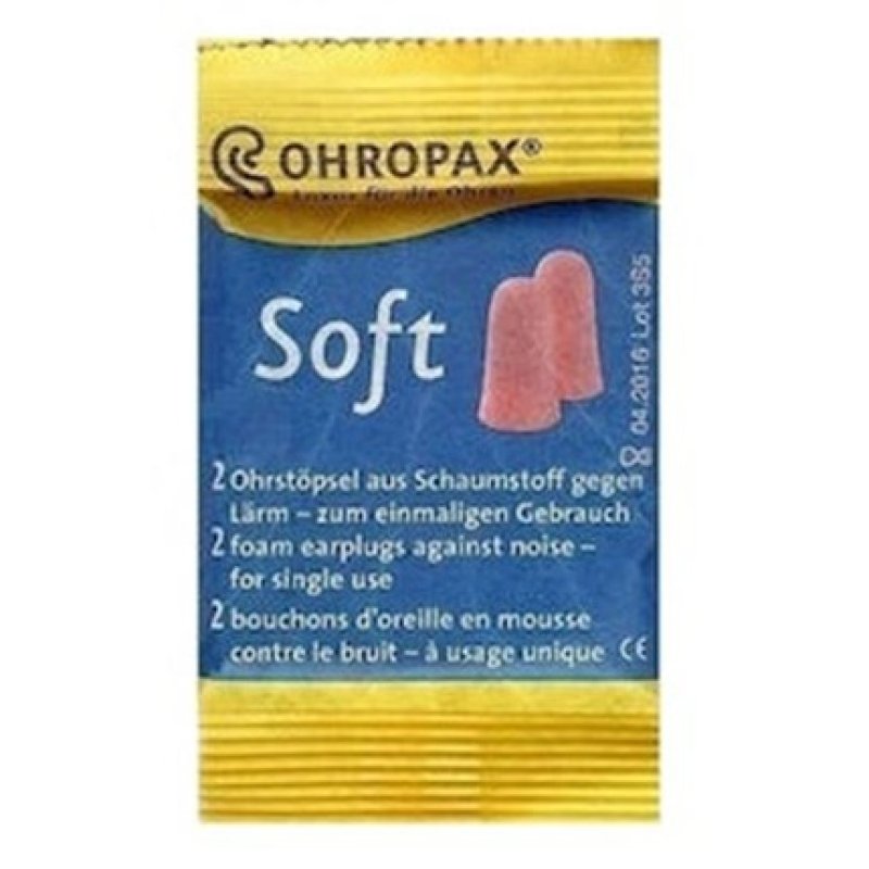 Syndems Ohropax Soft Earplugs - 2 Pieces In Pink Color