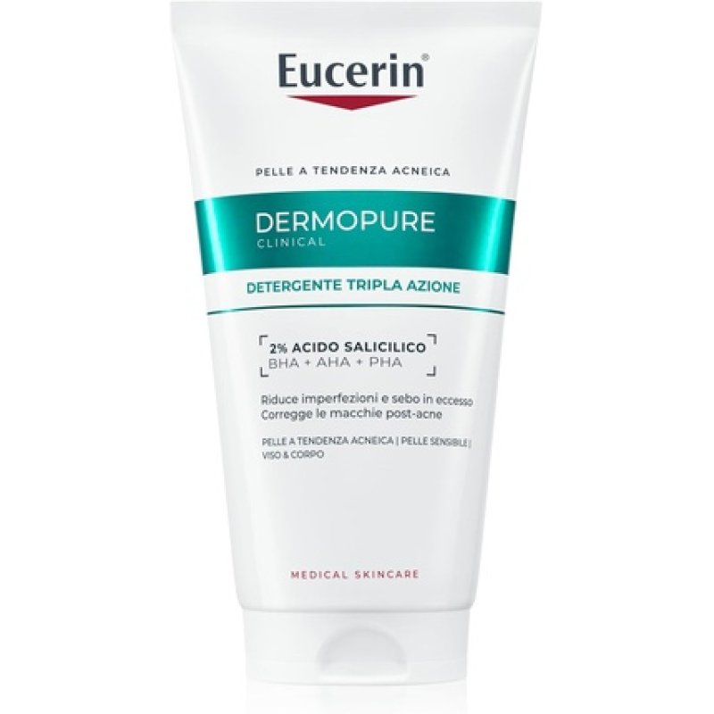 Eucerin Dermopure Clinical Triple Action Facial Cleanser 150ml