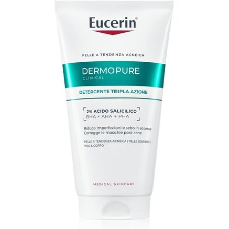 Eucerin Dermopure Clinical Triple Action Facial Cleanser 150ml