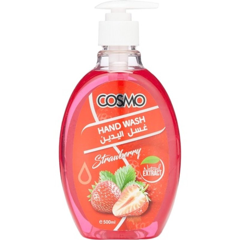 Cosmo Hand Wash Strawberry Natural Extract 500ml