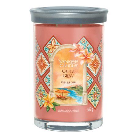 Yankee Candle Capri Glow bougie en cire Cylindre Multicolore 1 pièce(s)