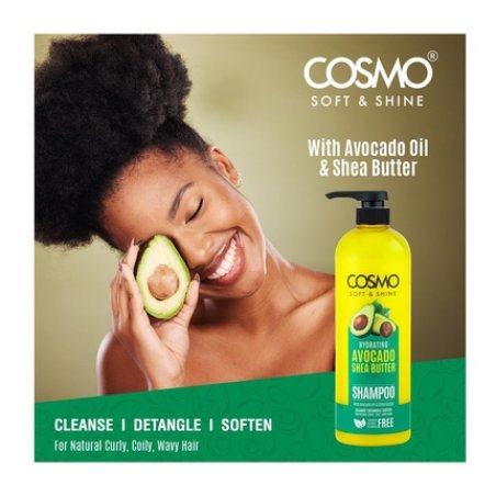 Cosmo Soft & Shine Hydrating Avocado & Shea Butter Hair Shampoo 338 Fl Oz