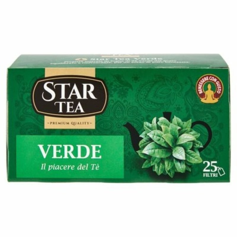 Green Tea The Star Tea Green Natural Te Infusion Blend Premium Quality 25 Filters