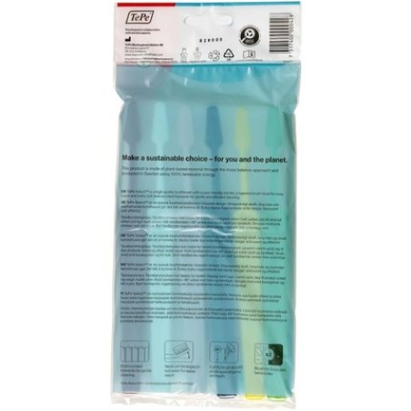 TePe Select Toothbrush Extra Soft Mixed Pack 6pcs Easy Plaque Removal with Tapered Brush Heads Assorted Colours 6 count