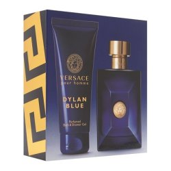 Versace Dylan Blue 2 Piece Gift Set for Men 3.4oz Eau de Toilette Spray