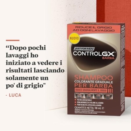 Just For Men Control GX Gradual Coloring Shampoo for Beard