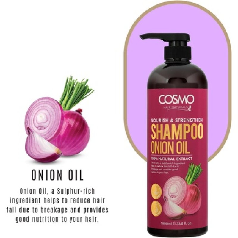 Cosmo Thick & Strong Oil Shampoo 1000ml 338 Fl Oz for Men and Women