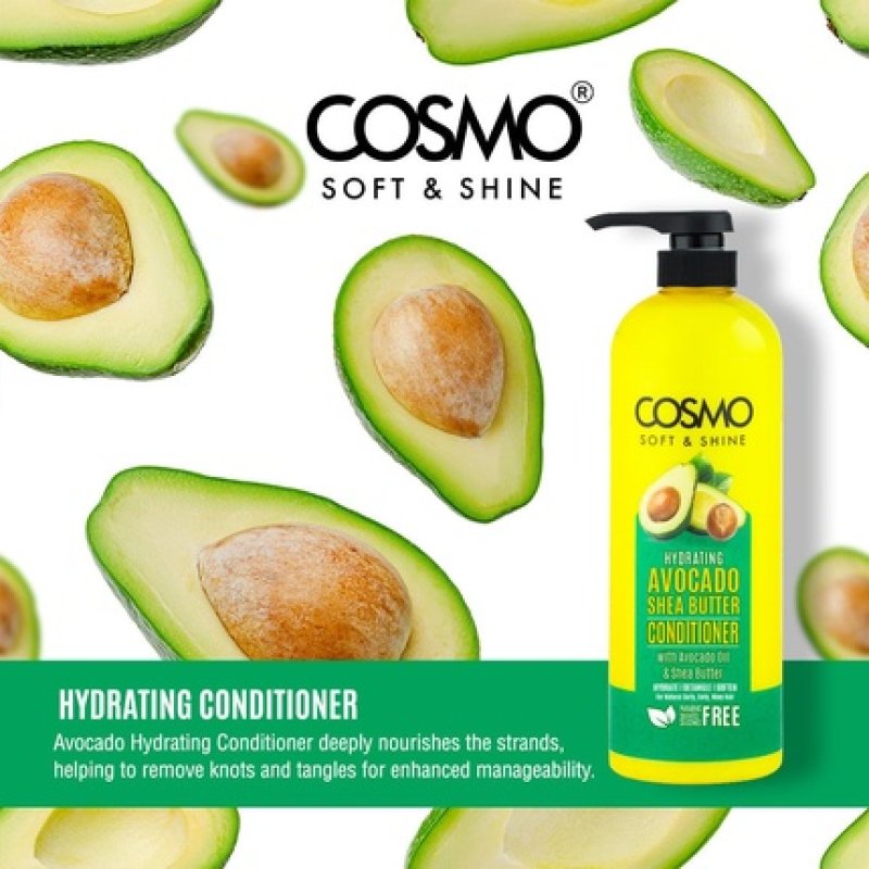 Cosmo Soft & Shine Hydrating Avocado & Shea Butter Hair Conditioner 338 Fl Oz