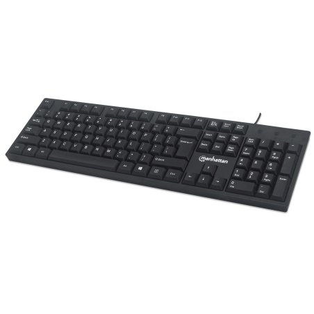 Manhattan 179324 clavier Bureau USB QWERTY Anglais Noir
