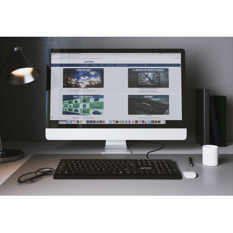 MANHATTAN USB-Tastatur black