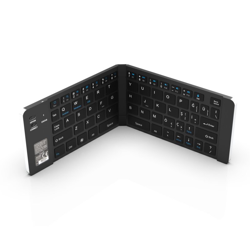 Inca IBK-579BT clavier Maison Bluetooth Métallique, Argent
