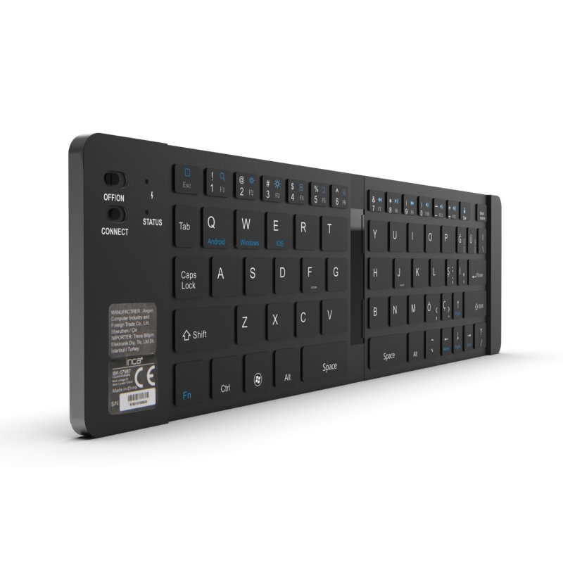 Inca IBK-579BT clavier Maison Bluetooth Métallique, Argent