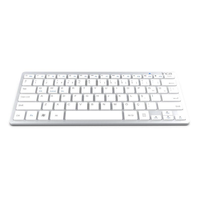 Inca IBK-569BT clavier Maison Bluetooth Métallique, Argent
