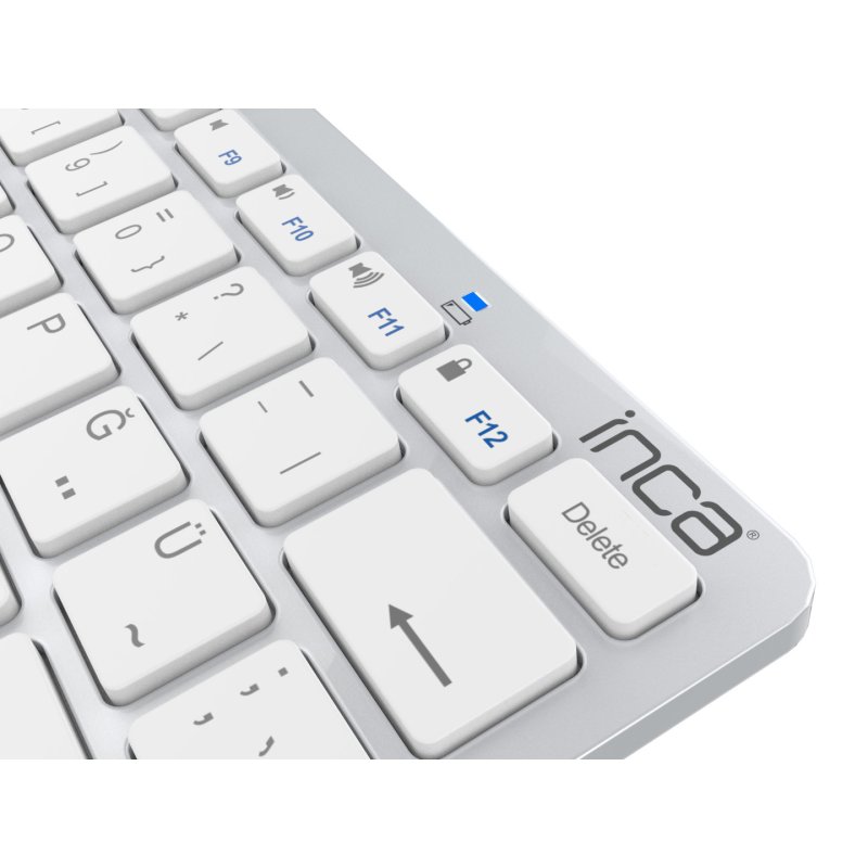Inca IBK-569BT clavier Maison Bluetooth Métallique, Argent