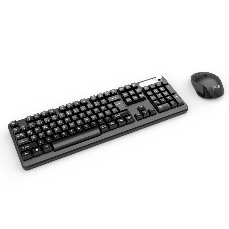 Inca IWS-549U keyboard Mouse included Office RF Wireless USB QWERTY Turkish Black
