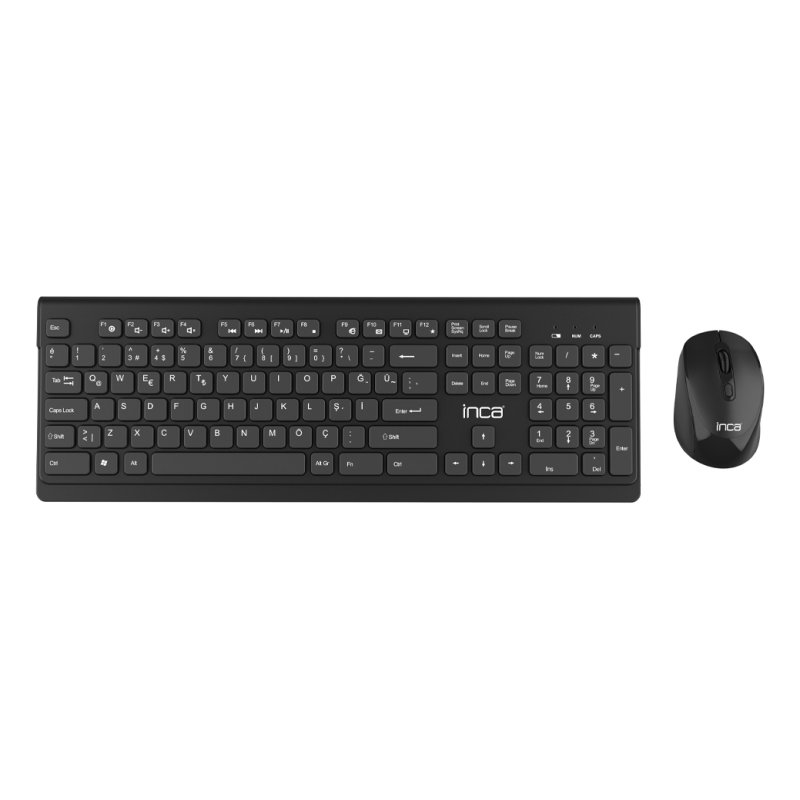 Inca IWS-519 keyboard Mouse included Office RF Wireless Black