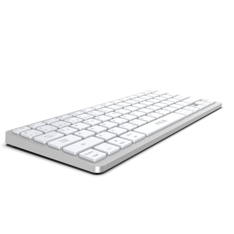 INCA Tastatur IBK-565BT BT 5.0, Smart, Akku 150Std, 8-10m silver