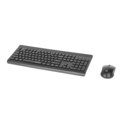 Manhattan 180771 clavier Souris incluse Universel RF sans fil QWERTY Noir