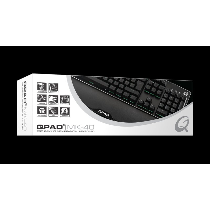 QPAD Gaming Tastatur Pro MK40 black QWERTY
