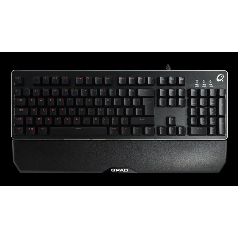 QPAD MK-40 clavier Gaming USB QWERTZ Allemand Noir