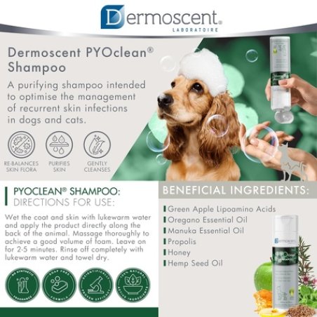 Dermoscent Pyoclean Shampoo for Dogs and Cats Anti-Itch Sensitive