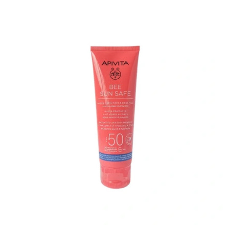 Apivita Bee Sun Safe Moisturizing Refreshing Emulsion For Face & Body Spf50 100ml