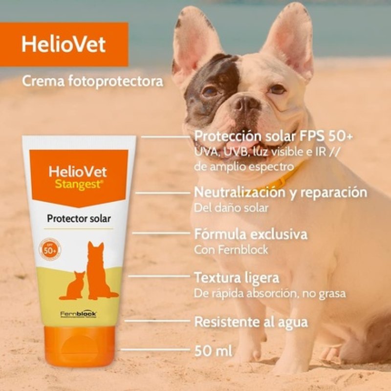 Heliovet Fotoprotector SPF 50 Cream for Dogs and Cats 50ml