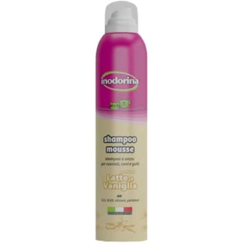Inodorina Odour Foam Dry Mousse Aroma Milk and Vanilla for Dogs and Cats 300ml