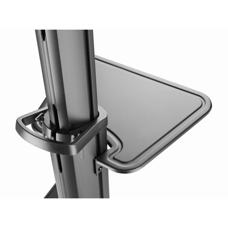 Gembird TVS-70T-02 Aluminum TV floor stand with caster wheels 37 - 70 black
