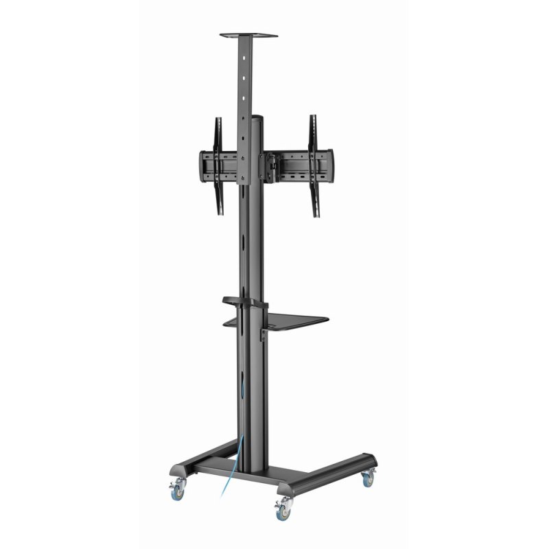 Gembird TVS-70T-02 Aluminum TV floor stand with caster wheels 37 - 70 black