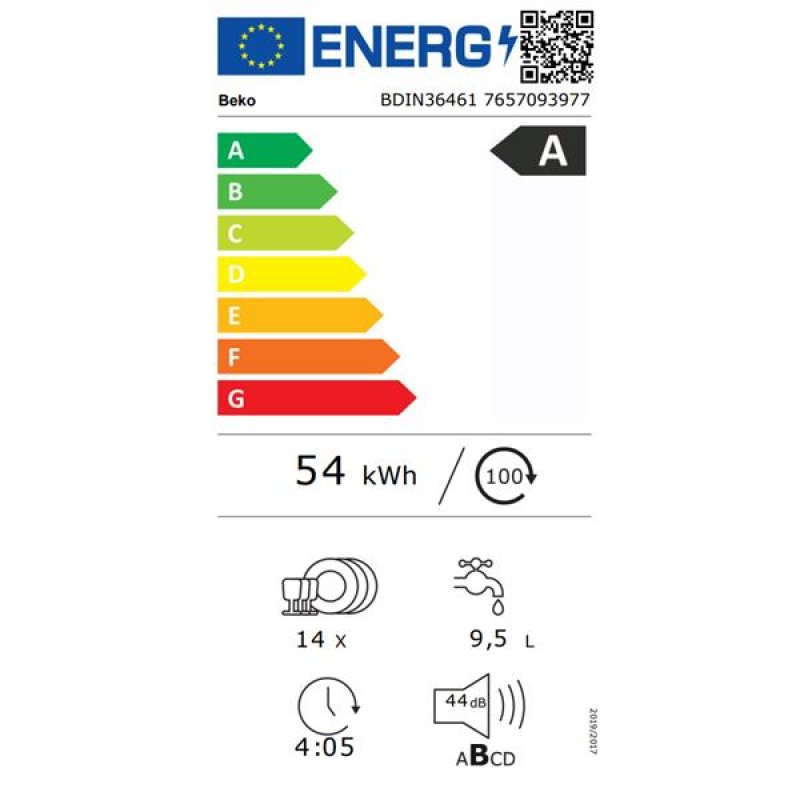 Lave-vaisselle Tout-intégrable - BDIN36461 *
