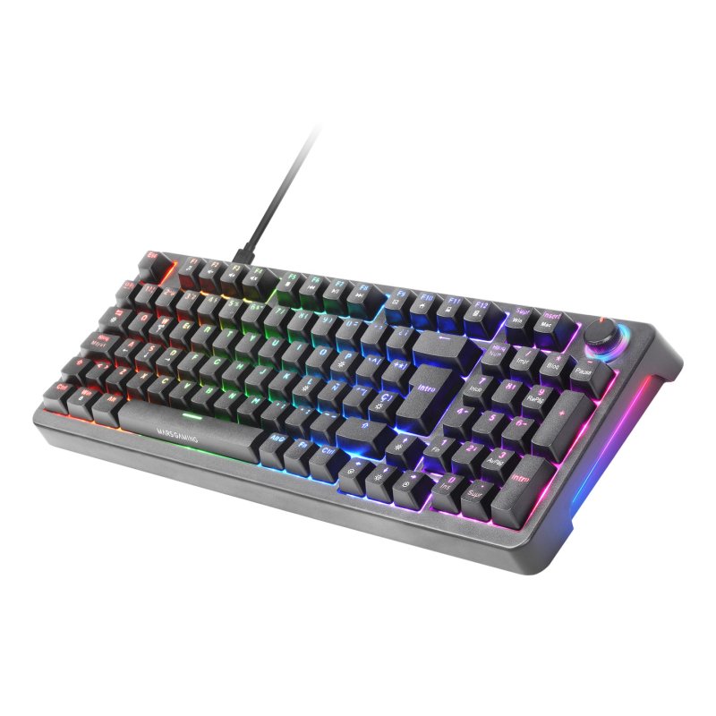 Mars Gaming MKPROYFR clavier USB AZERTY Français Noir